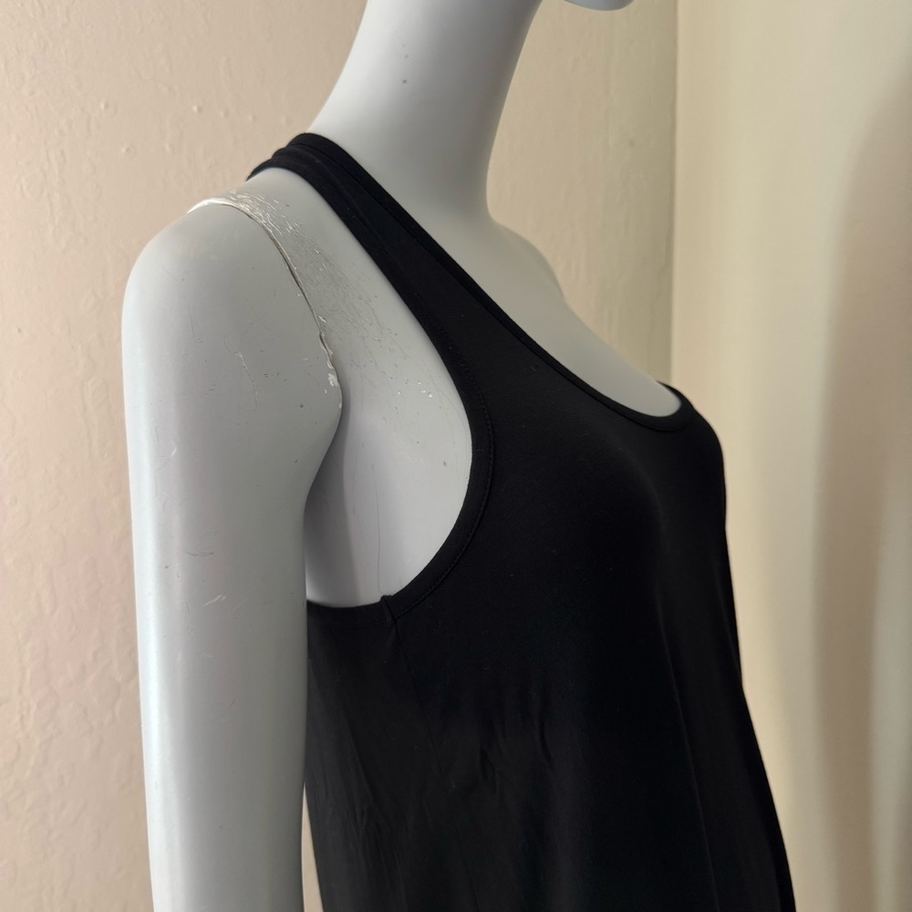 VINCE Black Jersey Tank Top Scoop Neck Modal Sleeveless Size Small - Picture 8 of 15